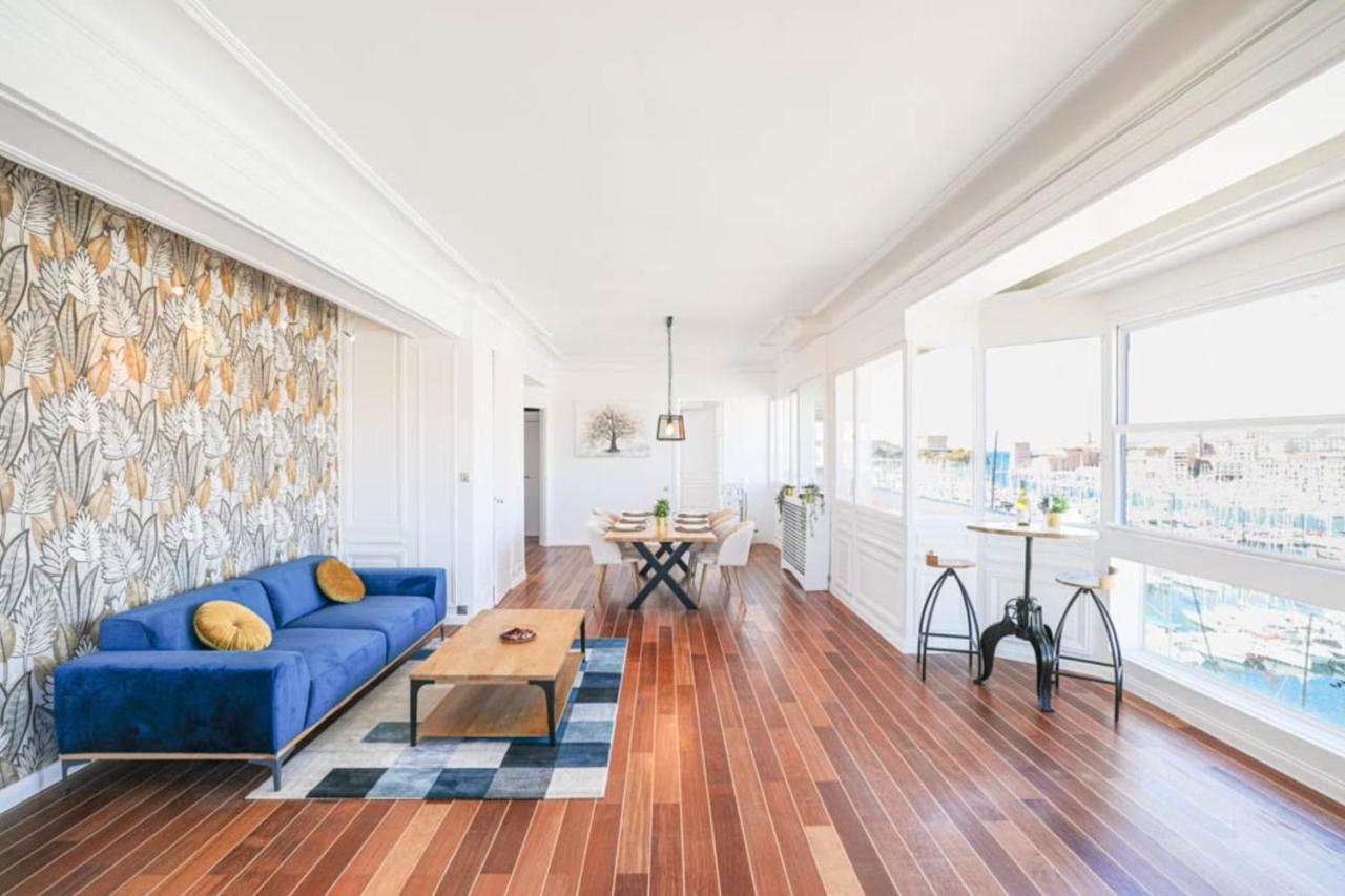 Vieux-Port - Vue Exceptionnelle - 3 Ch Et Clim Apartment มาร์กเซย ภายนอก รูปภาพ